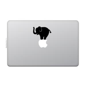 MacBook Air / Pro マックブック ステッカー シール 猫 黒猫 キャット