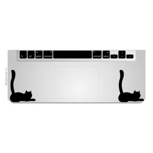 MacBook Air / Pro マックブック ステッカー シール 猫 黒猫 キャット
