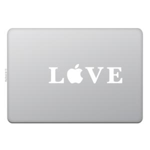 MacBook Air / Pro マックブック ステッカー シール LOVE ラブ｜uandme