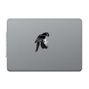 カインドストア MacBook Pro 13 / 15インチ 2016 / 12インチ マックブック ステッカー シール インコ オウム 鳥｜uandme