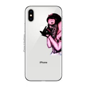 カインドストア iPhone X / iPhone 10 / iPhone 8 / iPhone 8 Plus アイフォン スマホ ステッカー シール 白雪姫 リベンジ 逆襲 BAD APPLE バンダナ｜uandme