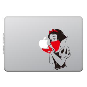 カインドストア MacBook Air / Pro 13インチ マックブック ステッカー シール 白雪姫 リベンジ 白雪姫の逆襲 赤いマスクとリボン M843｜uandme