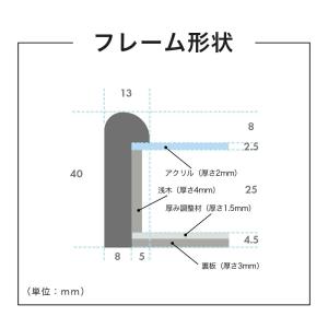 額縁 ボックスフレーム アーチタイプ カマボコ...の詳細画像5
