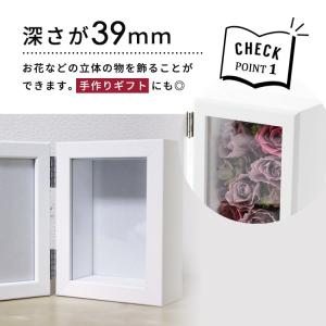 ボックスフレーム ダブル 立体額 サービスL(...の詳細画像2