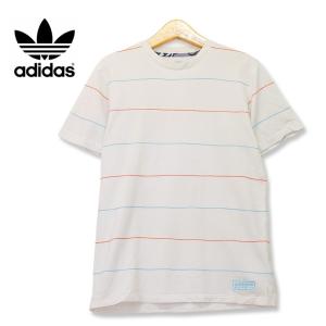 adidas アディダスオリジナルス Tシャツ ボーダー Sサイズ t180809-14｜ubk