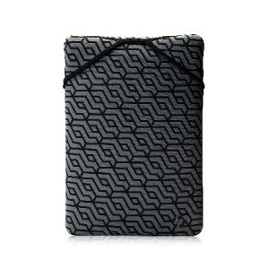 HP - PC Protective Reversible Sleeve for Laptops up to 14 Inches (35.6 cm) Geometric / Black