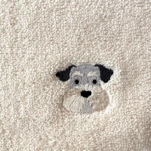 シュナウザー雑貨 オーガニックコットン 刺繍 ...の詳細画像4