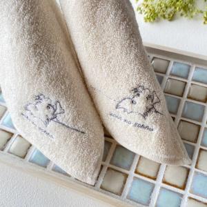 シュナウザー雑貨 タオルハンカチ オーガニック...の詳細画像1