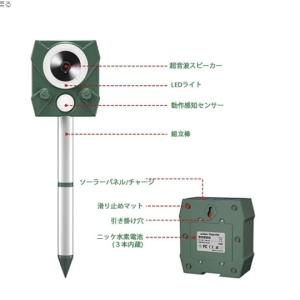 改良版 猫よけ 超音波 超音波動物撃退器 強力...の詳細画像2