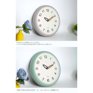 掛け時計 電波時計 クリーム 直径30cm か...の詳細画像2
