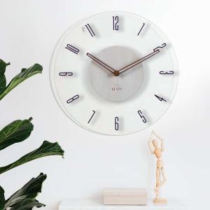 掛け時計 電波時計 壁掛け時計 北欧 くるみ ...の詳細画像3