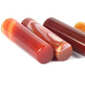 メノウ・虎目石・水晶印鑑の彫り直し ３文字彫刻 彫りなおし 再彫刻 改刻