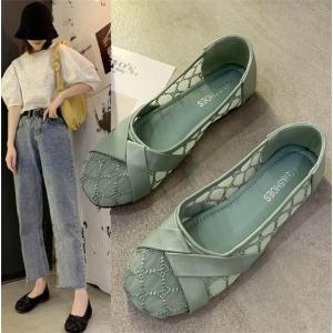 レース フラットパンプス レースシューズ レースパンプス