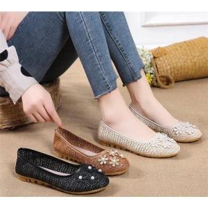 パンプス 痛くない オフィス ローヒール ぺたんこ