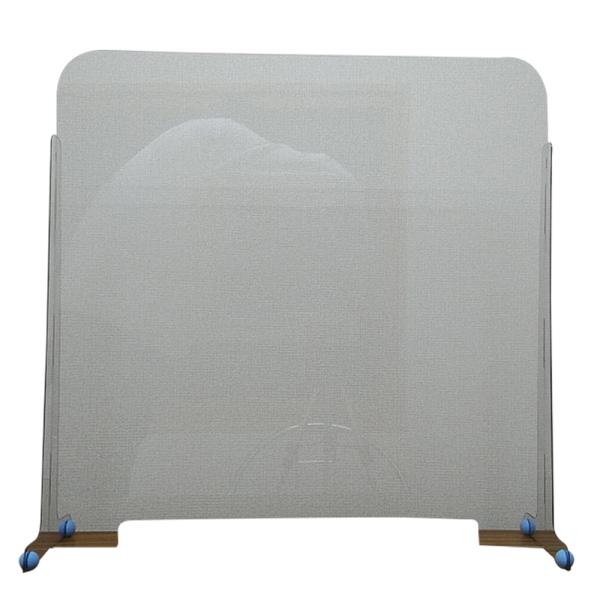 パーテーション(PETパーテ)580mm高さ×600mm幅(組立式)配線用高さ30mm穴有りタイプ