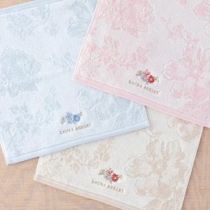 (SALE) LAURA ASHLEY ローラアシュレイ ピオニーガーデン ゲストタオル UCHINO ハンドタオル 綿100% ブランドタオル かわいい｜uchino