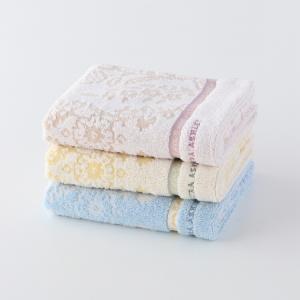 (SALE)ローラアシュレイ LAURA ASHLEY フォスコット フェイスタオル 約34×75cm 綿100% 花柄 ふんわり 無撚糸 ウチノ UCHINO ウチノタオル