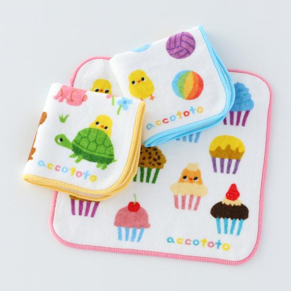 【UCHINO公式店】ウチノ ぴよぴよどーこだ タオルハンカチ｜約18×18cm accototo ...