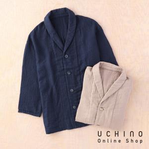 UCHINO パジャマ メンズ 綿100% マシュマロガーゼ＆パイル 快眠