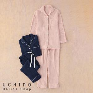 (SALE)クレープガーゼ UCHINO カラー レディース パジャマ レディースパジャマ 春 夏 綿 綿100% 婦人用 ウチノタオル 爆買