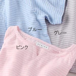 SALE マシュマロガーゼ ボーダー メンズ ...の詳細画像1