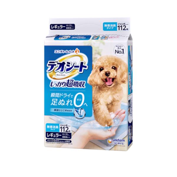 ユニ・チャーム デオシート しっかり超吸収 無香消臭タイプ レギュラー 112枚×4袋セット
