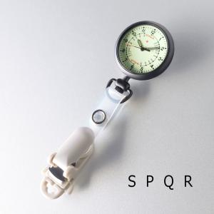 新バージョン：SPQR＜ナースウォッチ＞ マットブラックIP ＋強化樹脂製バンドクリップ