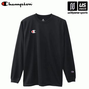 チャンピオン C3QS490 LONG SLEEVE T-SHIRTS ブラック（090） 2021〜22年秋冬モデル [取り寄せ][自社](メール便不可)｜uchiyama-sports