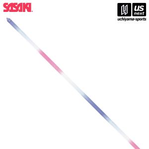 ササキ 新体操 ハイピッチグラデーションリボン 6m ラベンダー/ホワイト/ピンク M-71HG-F [M便 1/1](取り寄せ)(自社)