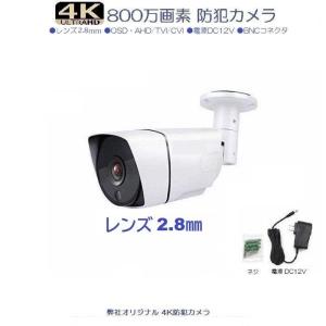内山テック 防犯カメラ 100万画素 AHD 720P 広角レンズ2.8mm 1MP 1K