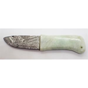 通販限定】ギベオン&ダマスカス鋼 ナイフ Gibeon meteorite 鉄隕石