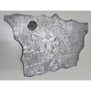 ギベオン隕石(被膜付き、サビあり）541g　 Gibeon meteorite 鉄隕石