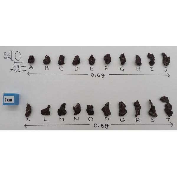 【通販限定】シホテアリニ 隕石　原石　0.6ｇ　Sikhote-alin　シホテアリン　完全体　小粒