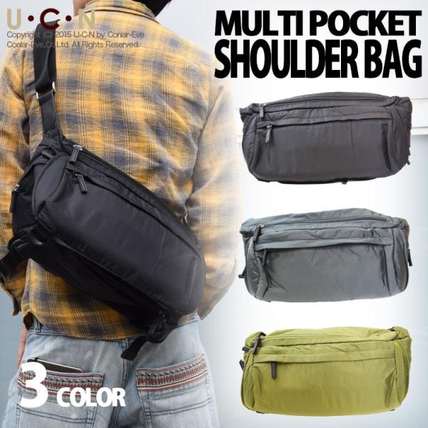 マルチ ポケット ショルダーバッグ