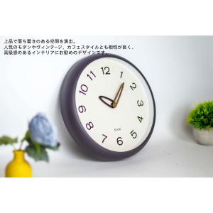 掛け時計 電波時計 クリーム 直径30cm か...の詳細画像4