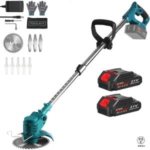 草刈り機 電動草刈り機 マキタ21vバッテリー互換 6インチ コードレス 刈払機 [軽量1.5kg/3種類のカッティング 伸縮 角度調整