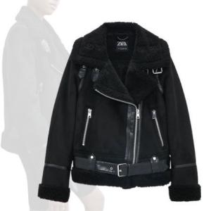 ボア裏地 ライダースジャケット レディースアウター