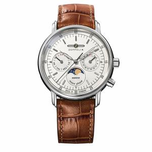 【ZEPPELIN】腕時計 ムーンフェイズ/クォーツ式 ZEPPELIN ツェッペリン マリーネ 36mm ムーンフェイズ 日本限定