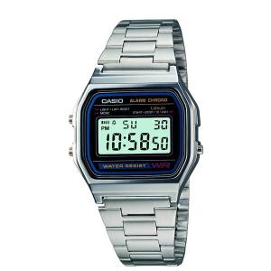 チープカシオ A158WA-1JF  CASIO クオーツ カシオ チプカシ チープカシ チプカシオ 正規品 デジタル メタルバンド　スタンダード プレゼント アスレジャー