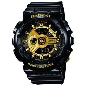 BA-110-1AJF CASIO  カシオ Baby-G ゴールド ブラック 黒金 ベイビージー ベビージー Baby-G ブラック Baby−G レディース 腕時計 爆買