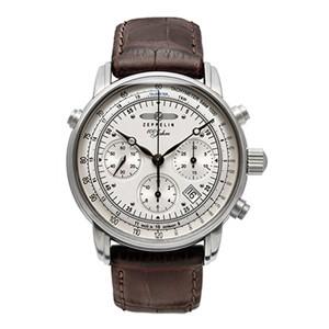 76181-BR  ZEPPELIN ツェッペリン 機械式クロノグラフ メンズ 腕時計 国内正規品 ウォッチ WATCH ポイント消化｜udetokei-watch