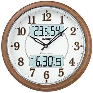 ITM-900FLJ-5JF カシオ 掛け時計 デジタル アナログ デジアナ アナデジ 木枠 電波時計 CASIO CLOCK クロック Wave Ceptor クロック  送料無料 送料込み