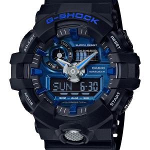 GA-710-1A2JF G-SHOCK ジーショック Gショック CASIO カシオ ガリッシュカラー ハーフマット スーパーイルミネーター 黒 青 ワールドタイム国内正規品