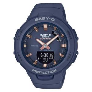 BSA-B100-2AJF CASIO カシオ BABY-G ベイビージー ベビージー ネイビー ジースクワッド スマホリンク レディース 腕時計 国内正規品 送料無料｜udetokei-watch