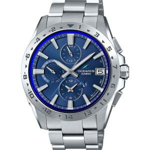 OCW-T3000-2AJF OCEANUS オシアナス CASIO カシオ 電波ソーラー世界6局受信 メンズ 腕時計 国内正規品 送料無料 クラシックライン チタン ブルー｜udetokei-watch