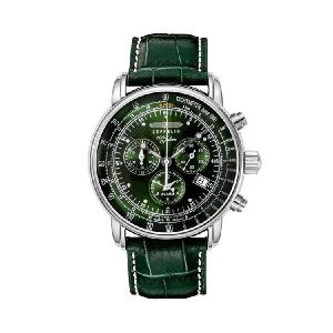 8680-4 ZEPPELIN ツェッペリン 100周年記念 緑 メタリック メンズ 腕時計 国内正規品 送料無料