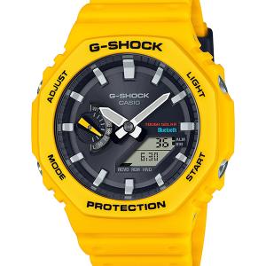 GA-B2100C-9AJF CASIO  カシオ G-SHOCK ジーショック Gショック タフソーラー モバイルリンク イエロー メンズ 腕時計 国内正規品 送料無料｜udetokei-watch