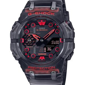 GA-B001G-1AJF G-SHOCK ジーショック Gショック CASIO カシオ スケルトン ブラック 黒 赤 メンズ 腕時計 国内正規品 送料無料｜udetokei-watch