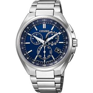 CB5040-80L CITIZEN シチズン ATTESA アテッサ エコドライブ 電波時計 紺 ネイビー シルバー メンズ 腕時計 国内正規品 送料無料