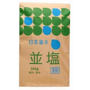 塩 業務用 日本海水 並塩 25kg (讃岐工場)　｜udon2ban-com-y